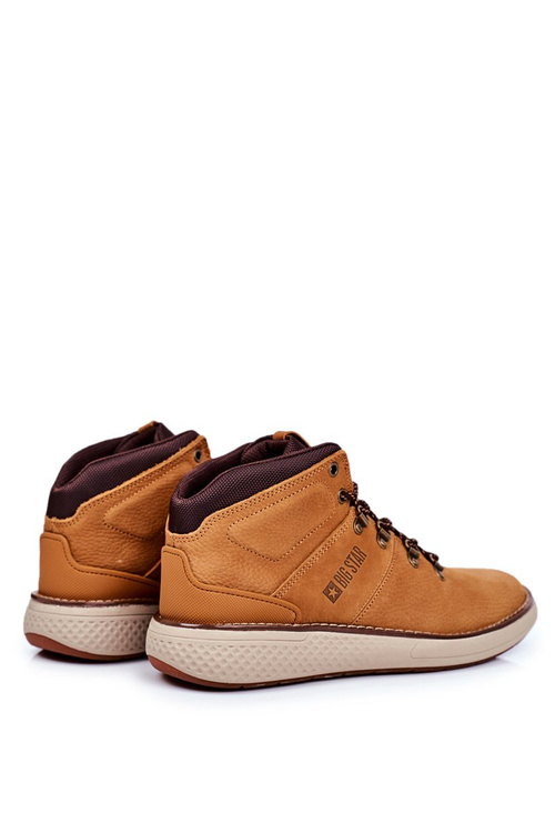 Чоловічі трекінгові черевики Leather Big Star Camel GG174491