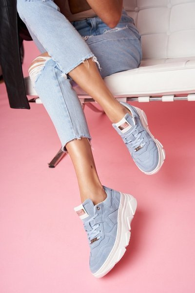 Жіноче спортивне шкіряне взуття GOE Blue FF2N3013