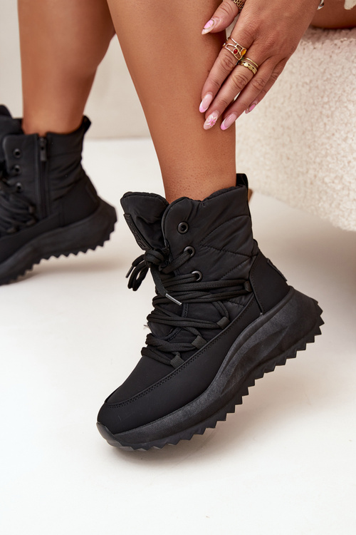 Жіночі Снігові Чоботи На Зіп Big Star SS274059 Чорні