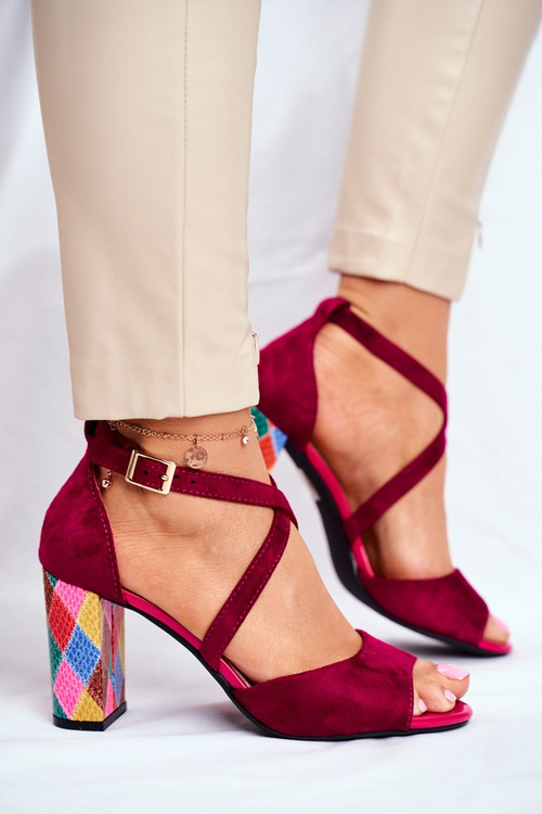 Жіночі босоніжки на високих підборах Sergio Leone Fuchsia SK865