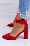 Жіночі туфлі з гострою шпилькою Red Domine