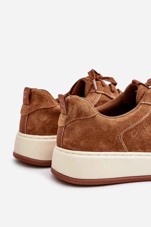 Чоловічі кросівки на платформі Suede Big Star OO174014 Коричневі