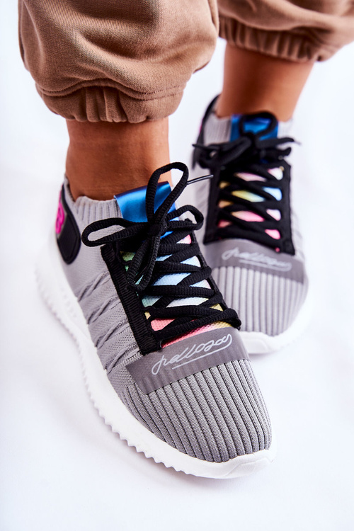 Жіноче спортивне взуття сліпони сірі Klayra