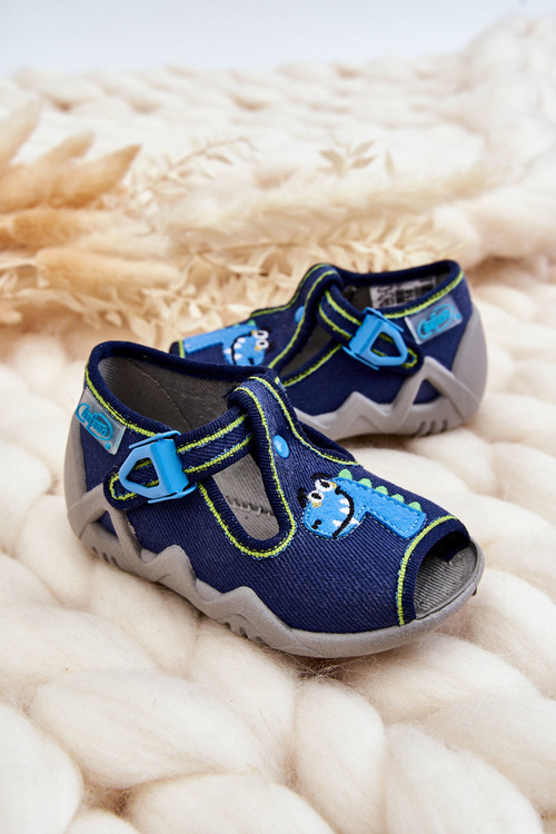 Дитячі сандалі тапочки Befado Dinosaur 217P116 Navy