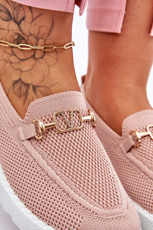 Жіночі сліпони з прикрасами Рожеві Alena