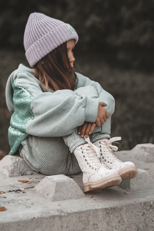 Дитячі чоботи Dolida на блискавці на підкладці бежеві