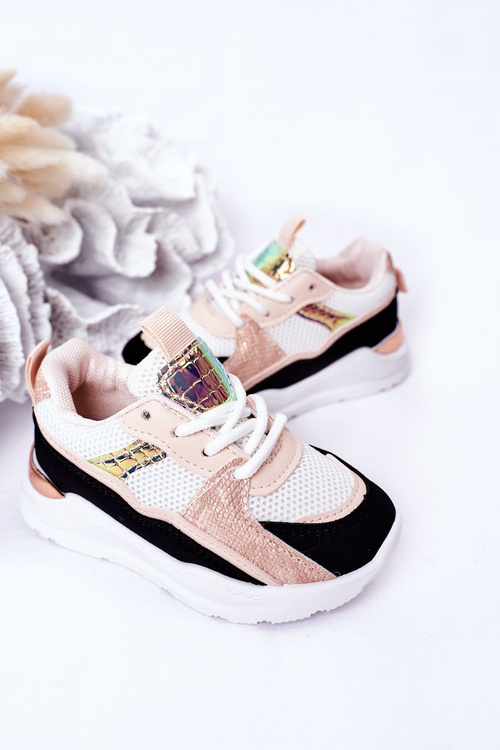 Дитяче спортивне взуття Кросівки чорно-рожеві Game Time