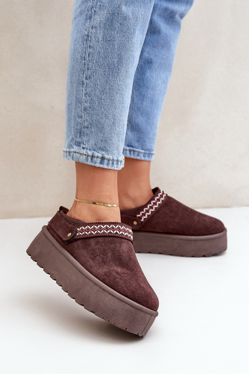 Снігоступи З Декоративною Вишивкою Шоколадні Selithria