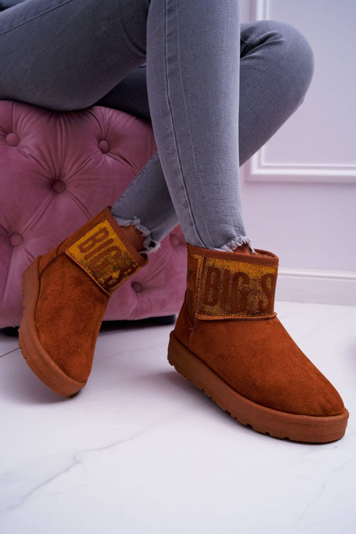 Жіночі чоботи Snow Boots Утеплені коричневі Big Star EE274259