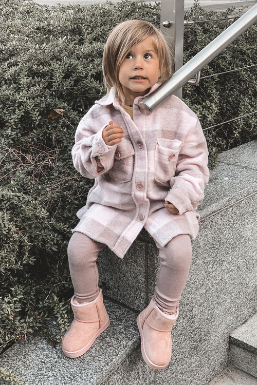 Дитячі зимові черевики для розминки, рожеві Gooby