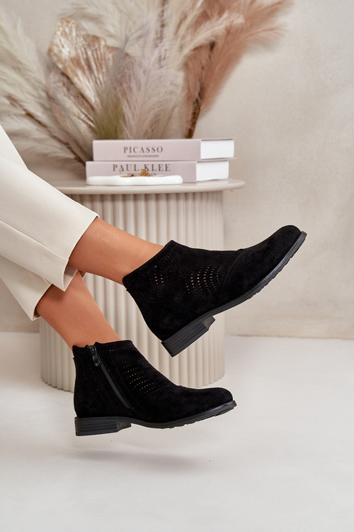 Жіночі чорні чоботи S.Barski HY42-076