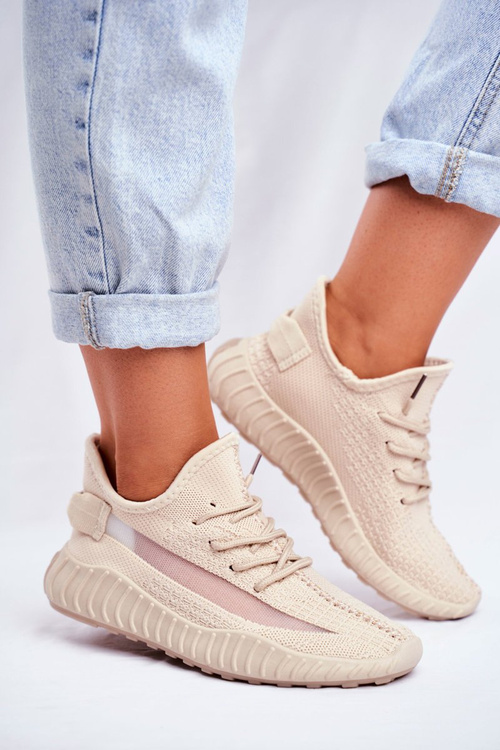 Жіноче спортивне взуття дихаюча бежева Люм'єр