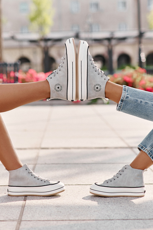 Теплі жіночі кросівки на платформі з еко шкіри Big Star OO274069 Сині