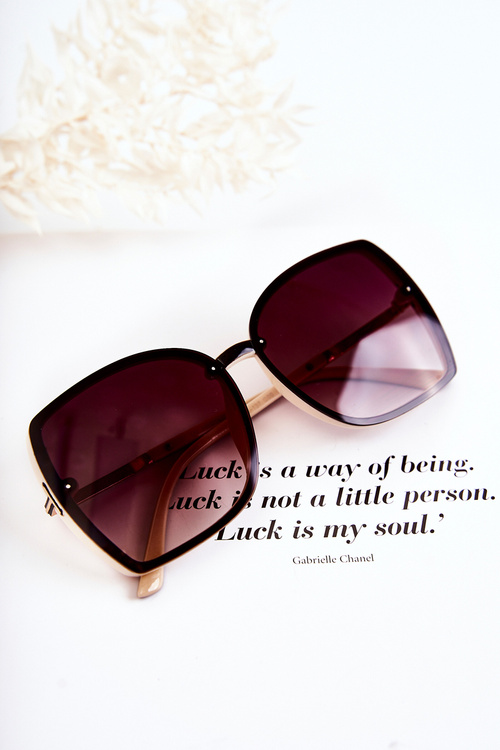 Класичні сонцезахисні окуляри V160023 Коричнево-бежеві