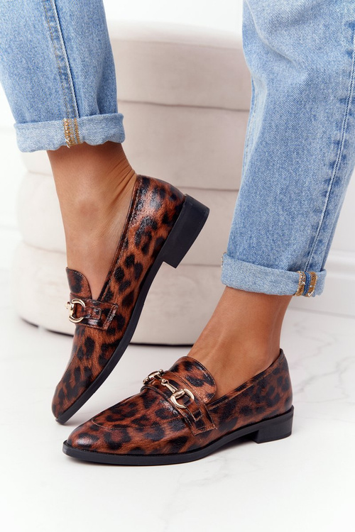 Елегантні жіночі лофери S.Barski Leopard