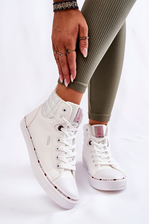 Жіночі високі кросівки Cross Jeans KK2R4060C білі