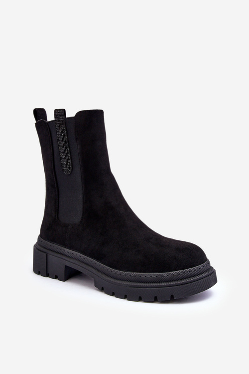 Жіночі шкіряні ботильйони Black Alexetta