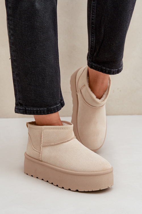 Жіночі Снігоступи На Платформі СвітлоБежеві Нінала