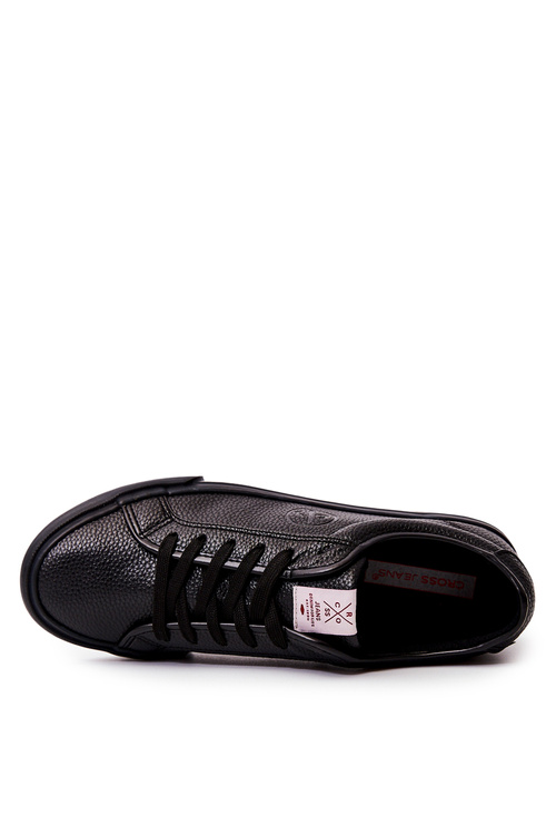 Чоловічі шкіряні кросівки Cross Jeans JJ1R4022C чорні