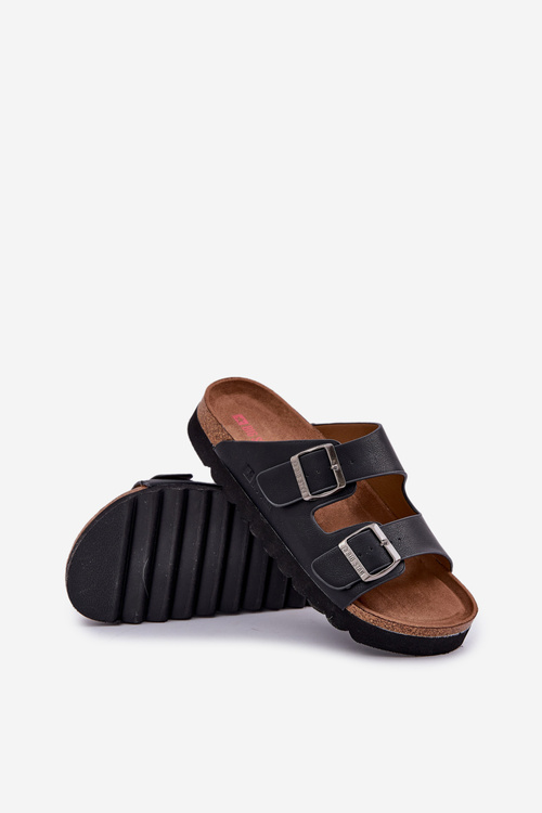 Легкі Чоловічі Сандалі З Пряжками Еко Шкіра Big Star NN174531 Чорні