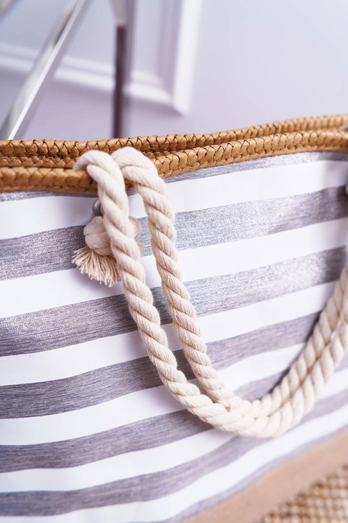 Пляжна велика срібляста сумочка Жіноча сумочка