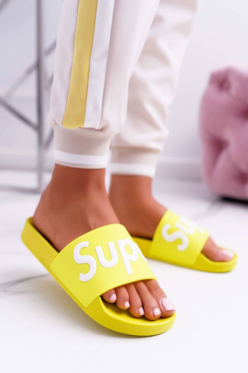 Жіночі шльопанці жовті Super Losaria