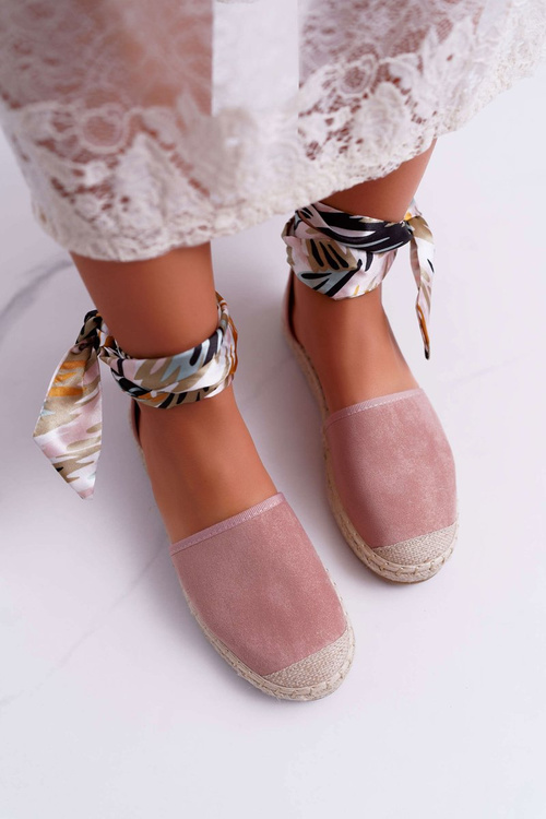 Жіночі еспадрільї стрічкою Pink Mila