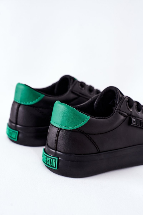 Дитячі шкіряні кросівки BIG STAR DD374147 Чорні