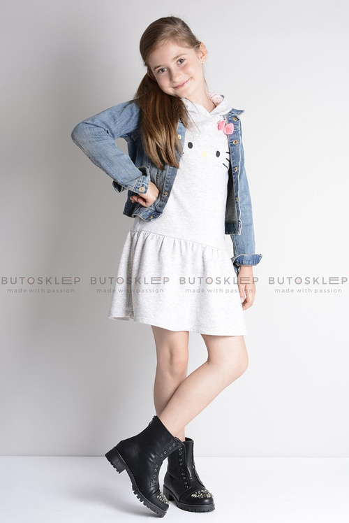 Чорні дитячі чоботи з цирконієм LittleCarrie