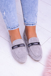 Сірі жіночі мокасини Lu Boo Horten