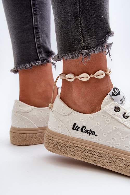 Кросівки з косою Lee Cooper LCW-24-44-2410 Білі