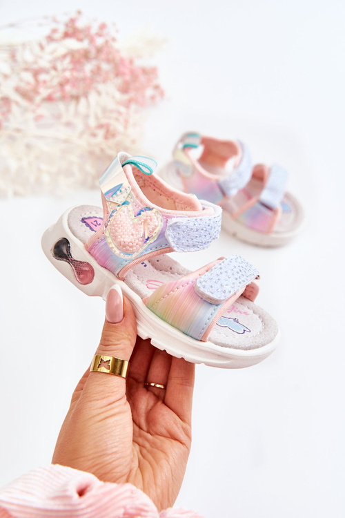 Дитячі класичні босоніжки на липучці різнокольорові Darrin