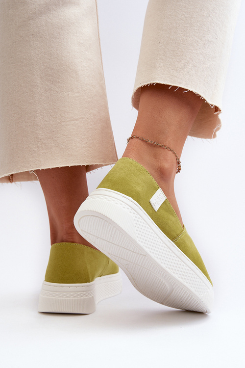 Жіночі кросівки на платформі NN276008 Memory Foam System Lime