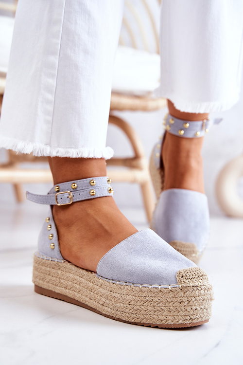 Босоніжки на еспадрільях із синіми струями Lillian