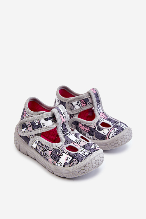 Дитяче взуття Тапочки Befado Kittens 630P001 Сірі