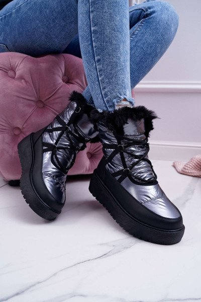 Жіночі снігові черевики на флісовій підкладці Silver Calma