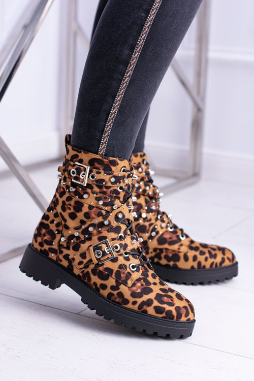 Жіночі черевики високі Trappers Leopard Albere