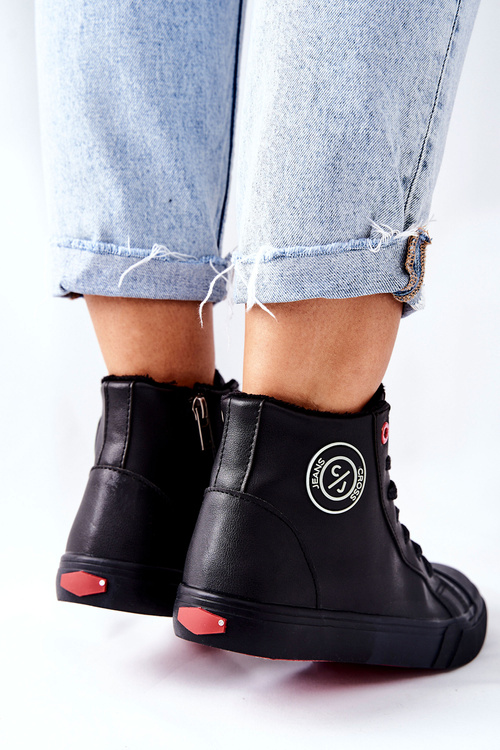 Жіночі утеплені кросівки Cross Jeans чорні II2R4009C