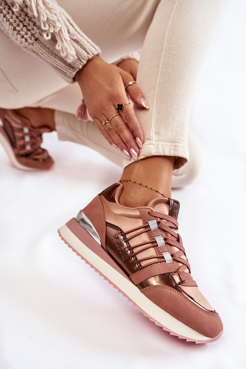 Жіноче модне спортивне взуття Big Star KK274111 Рожевий