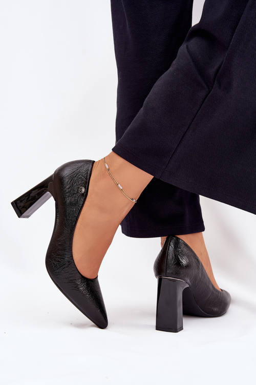 Туфлі На Каблуку Для Жінок Vinceza 62252 Чорні