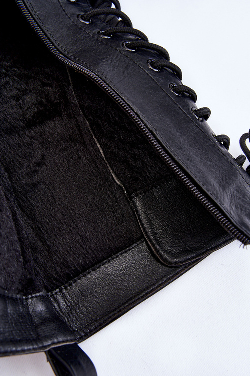 Жіночі чоботи Bov зі шнурівкою в нирку, чорні Lillien