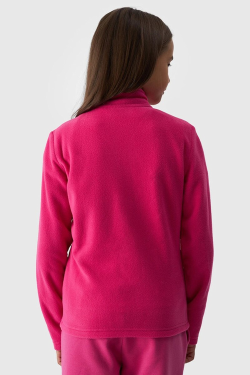 Фліс для дівчаток з тонким коміром фуксія 4F