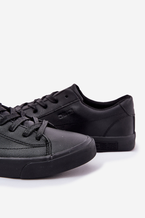 Чоловічі Класичні Низькі Кросівки З Еко Шкіри Big Star NN174252 Чорні