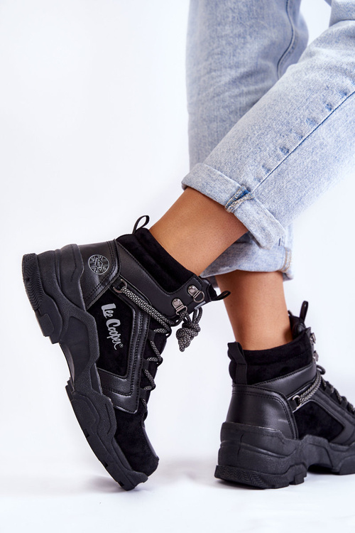 Жіноче трекінгове взуття Trappers Lee Cooper LCJ-22-31-1441 чорний