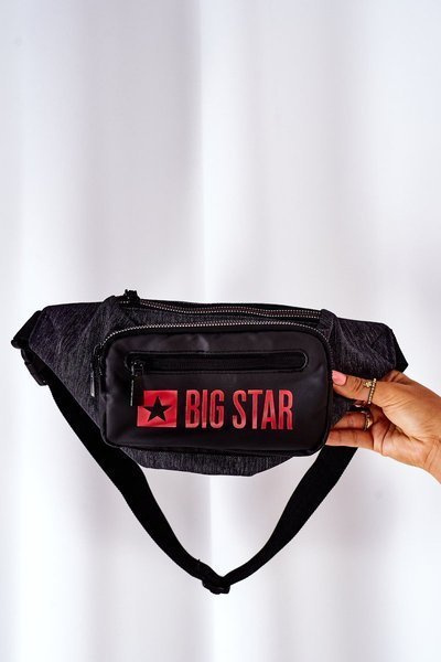 Спортивна ниркова сумка Big Star HH574265 сіро-чорна