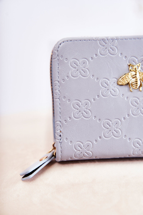 Жіночий маленький гаманець з орнаментом світло-блакитний Sanchos