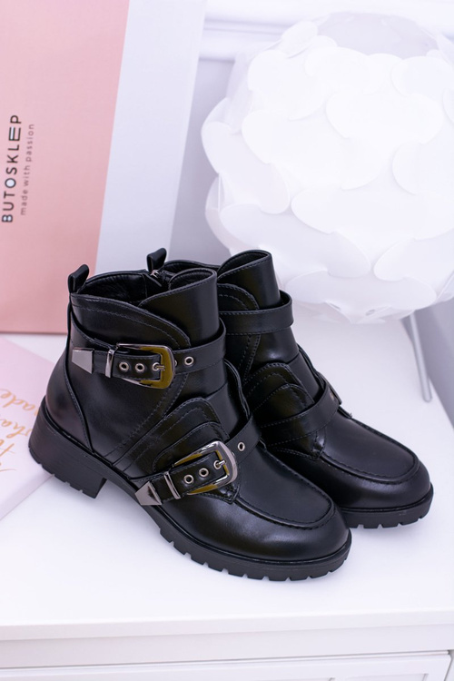 Чоботи жіночі на пряжці Утеплені Скаді