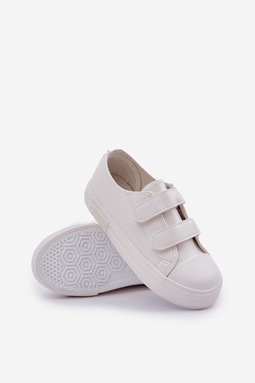 Дитячі шкіряні кросівки на липучці BIG STAR KK374055 Білі