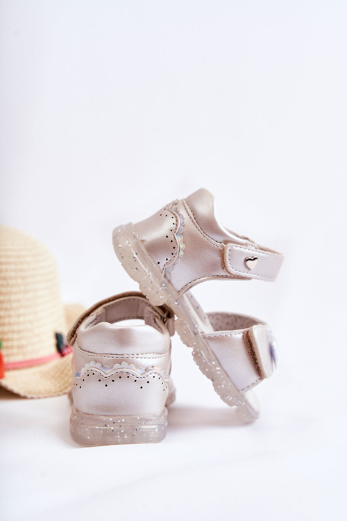 Зручні дитячі босоніжки з декором Silver Cayo