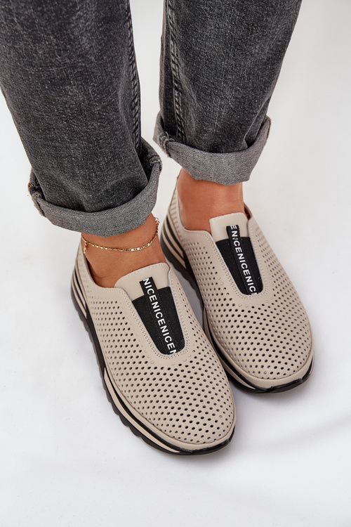 Жіночі Туфлі На Зручній Підошві З Природної Шкіри S.Barski LR51-672 Бежеві